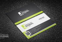 Free Stylish Corporate Business Card Template With Qr Code with regard to Qr Code Business Card Template