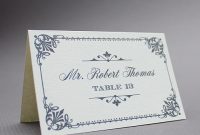 Free Template For Place Cards 6 Per Sheet ] – Name Tent within Place Card Template 6 Per Sheet