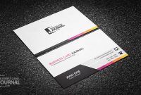 Free Unique & Modern Corporate Business Card Template intended for Call Card Templates