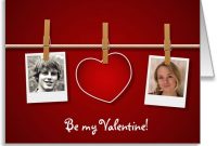 Free Valentine Photo Card Templates – Ms Word Format – Easy within Valentine Card Template Word