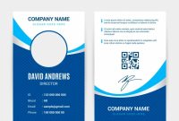 Free Vector | Abstract Id Card Template With Flat Design in Sample Of Id Card Template