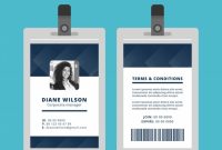 Free Vector | Abstract Id Card Template With Geometric Style regarding Portrait Id Card Template