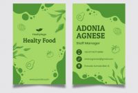 Free Vector | Bio And Healthy Food Business Card Template regarding Bio Card Template