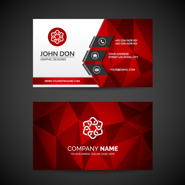 Free Vector | Business Card Template for Free Complimentary Card Templates