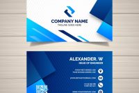 Free Vector | Business Card Template With Geometric Shapes regarding Company Business Cards Templates