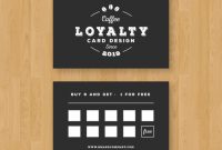 Free Vector | Cafe Loyalty Card Template With Elegant Style in Customer Loyalty Card Template Free