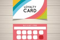 Free Vector | Colorful Loyalty Card Template for Customer Loyalty Card Template Free