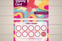 Free Vector | Colorful Loyalty Card Template With Flat Design within Loyalty Card Design Template
