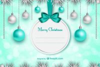 Free Vector | Elegant Christmas Card Template intended for Christmas Photo Cards Templates Free Downloads