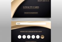 Free Vector | Elegant Loyalty Card Template With Golden Design intended for Membership Card Template Free