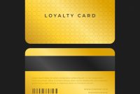 Free Vector | Elegant Loyalty Card Template With Golden Style with Membership Card Template Free