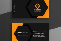 Free Vector | Elegant Minimal Black And Yellow Business Card inside Buisness Card Template