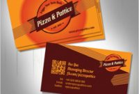 Free Vector | Fast Food Business Card Template in Food Business Cards Templates Free