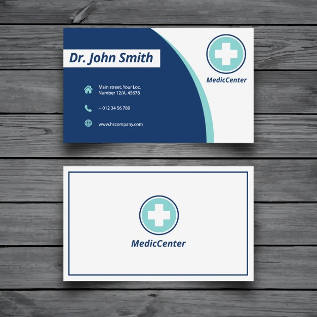 Free Vector | Modern Medical Business Card Template within Medical Business Cards Templates Free