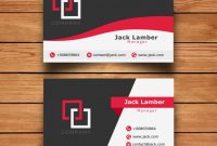 Free Vector | Modern Simple Business Card Template with regard to Visiting Card Templates Download
