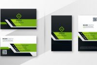 Free Vector | Professional Green Modern Business Card throughout Modern Business Card Design Templates