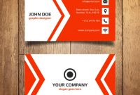 Free Vector | Red Business Card Template for Visiting Card Illustrator Templates Download