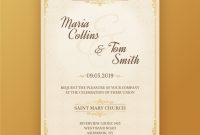 Free Vector | Wedding Invitation Card Template for Invitation Cards Templates For Marriage