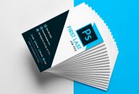 Free Vertical Business Card Template In Psd Format inside Name Card Template Photoshop