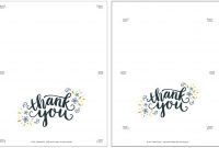 Freebie: Printable Thank You Card | Printable Thank You regarding Free Printable Thank You Card Template