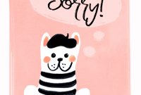 French Bulldog – Sorry Card (Free) | Greetings Island in Sorry Card Template