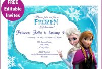 Frozen+Free+Printable+Invitations+Templates | Free Frozen for Frozen Birthday Card Template