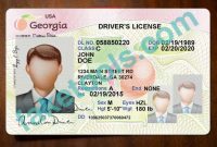 Georgia Driver License Psd Template : High Quality Psd in Georgia Id Card Template