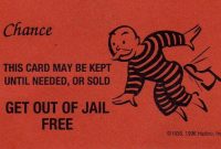 Get Out Of Jail Free | Card Templates Free, Free Business intended for Get Out Of Jail Free Card Template