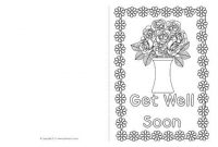 Get Well Soon Card Colouring Templates (Sb8890) – Sparklebox in Get Well Card Template