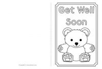 Get Well Soon Card Colouring Templates (Sb8890) – Sparklebox inside Get Well Card Template