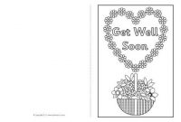 Get Well Soon Card Colouring Templates (Sb8890) – Sparklebox inside Get Well Card Template