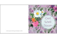 Get Well Soon Card | Free Printable Papercraft Templates pertaining to Get Well Soon Card Template