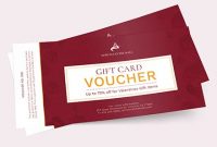 Gift Card Promotion Voucher Template – Word | Psd | Apple intended for Gift Card Template Illustrator