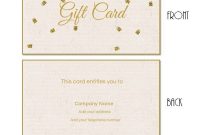 Gift Card Template – 101 Gift Certificate Templates | Gift for Present Card Template