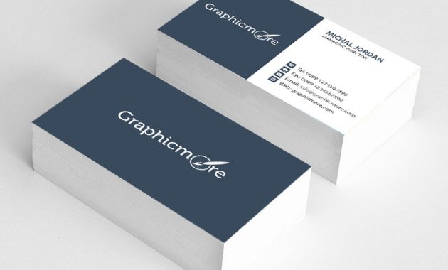 Graphicmore Business Card Template Free Psd File with Psd Name Card Template