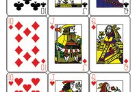 Guyenne Classic Deck Of Playing Cards Printable Template throughout Template For Playing Cards Printable