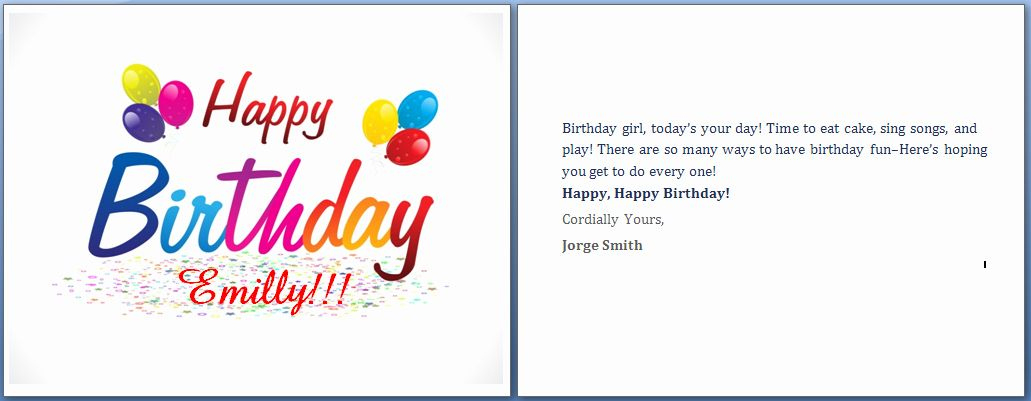 Happy Birthday Card Template Word Inspirational Ms Word with regard to Birthday Card Template Microsoft Word