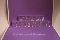 Happy Birthday Pop Up Card throughout Happy Birthday Pop Up Card Free Template