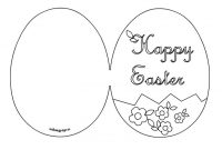 Happy Easter Card Printable | Coloring Page | Easter Cards in Easter Card Template Ks2