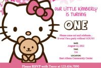 Hello Kitty Birthday Free Invitations Templates with regard to Hello Kitty Birthday Card Template Free