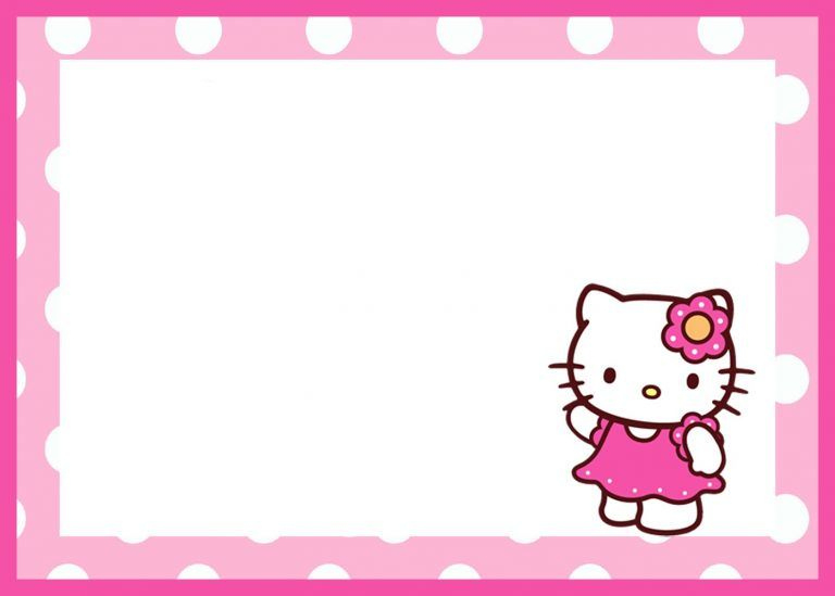 Hello Kitty Birthday Invitation Template In 2020 | Hello inside Hello Kitty Birthday Card Template Free