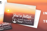 Help Your Church Invite Friends: Free Easter Invite Template within Church Invite Cards Template