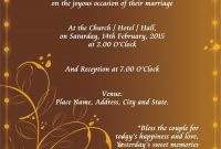 Hindu Wedding Invitation Templates | Marriage Invitation in Sample Wedding Invitation Cards Templates
