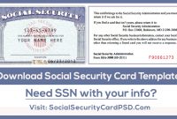 How To Add Signature On Ssn Psd File in Social Security Card Template Download