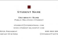 How To Create A Student Business Card – Career Onward with Graduate Student Business Cards Template