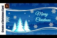 How To Design A Christmas Card – Adobe Illustrator Tutorial pertaining to Adobe Illustrator Christmas Card Template