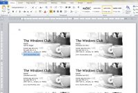 How To Design Business Cards Using Microsoft Word regarding Ms Word Business Card Template