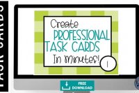 How To Engage Your Class Using Free Task Card Templates with regard to Task Card Template