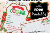 How To Host A Cookie Exchange (With Free Printable pertaining to Cookie Exchange Recipe Card Template