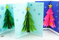 How To Make A 3D Christmas Card for 3D Christmas Tree Card Template
